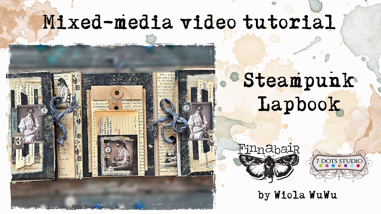 Steampunk Lapbook Cover Tutorial