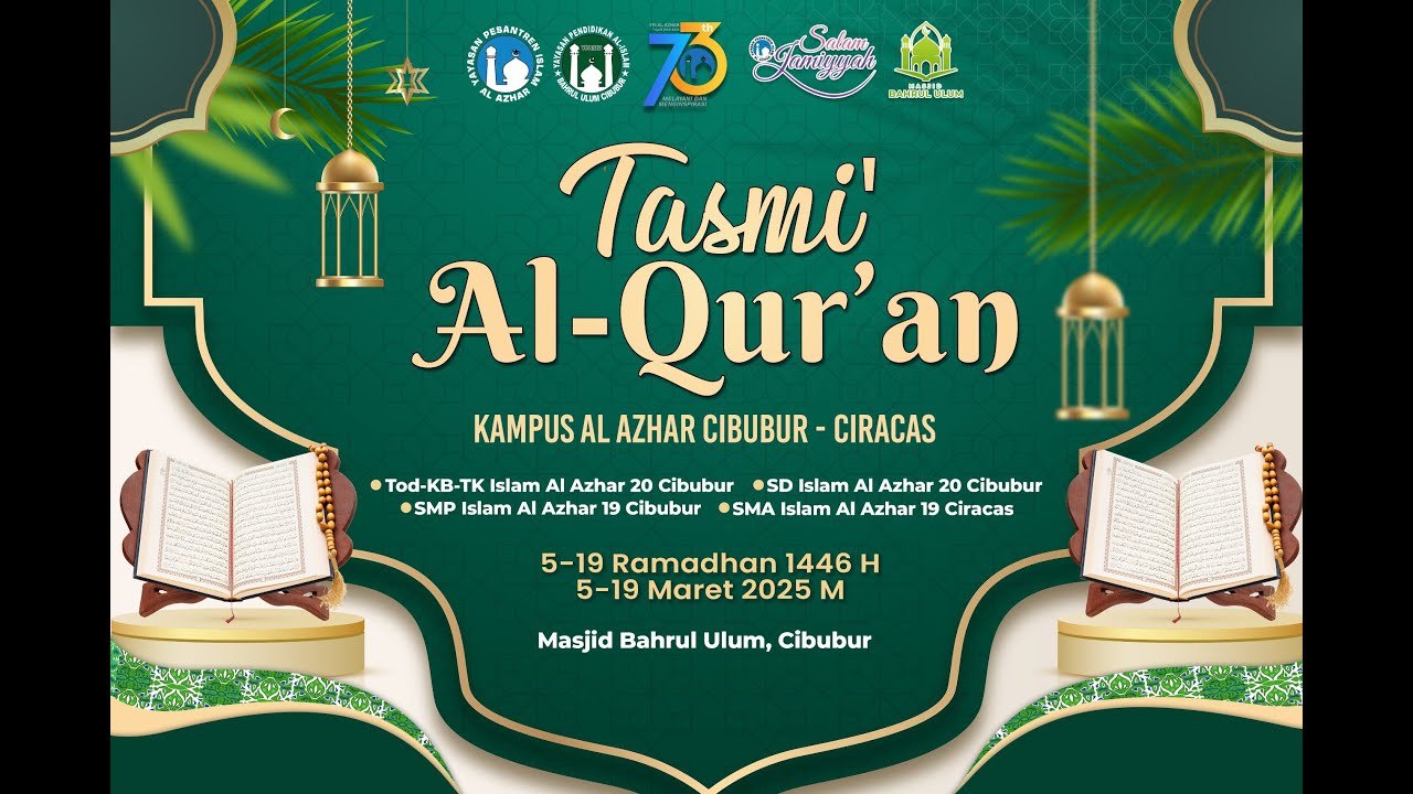 Tasmi Al-Qur'an l Selasa, 24 Februari 2026/ 06 Ramadhan 1447 H