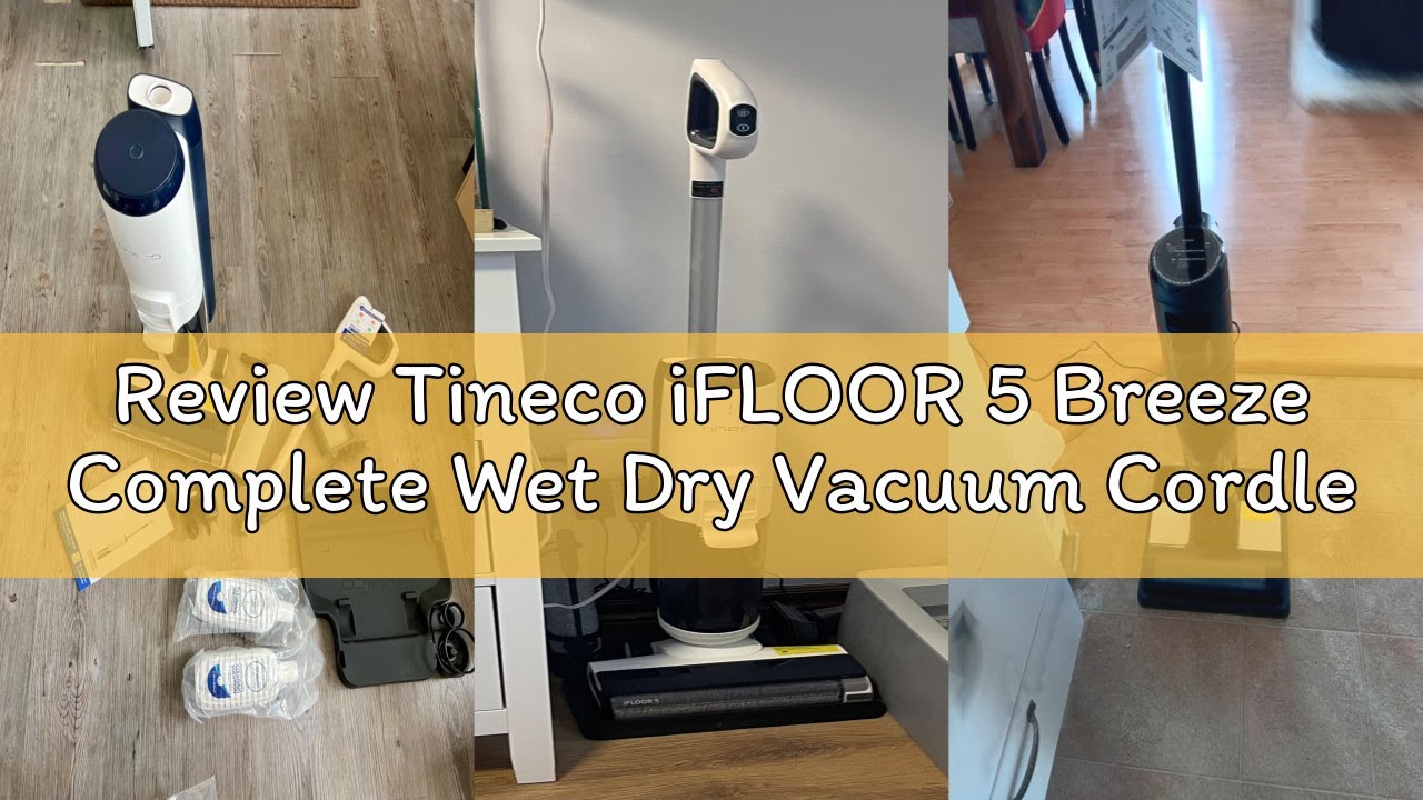 Review Tineco iFLOOR 5 Breeze Complete Wet Dry Vacuum Cordless Floor Washer, One-Step Cleaning for H