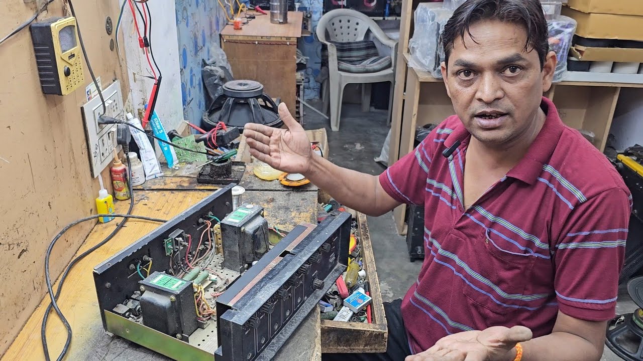 80 watt AHUJA  Amplifier repair ll power supply problem l solve Karen is video mein l