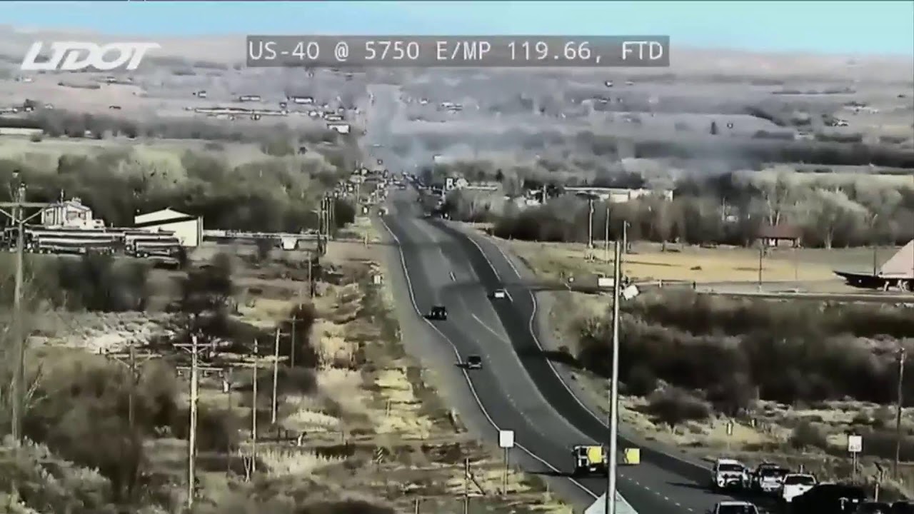 STREAMING: Brush fire burning near US 40 in Fort Duchesne in Uintah County