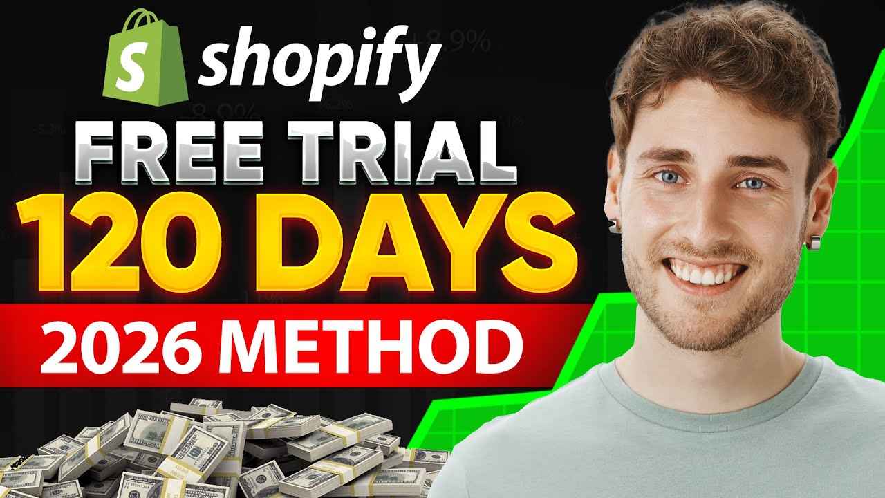 🔥 Shopify Free Trial 120 Days 🚀 How to Get 4 Months FREE in 2026 [NEW]