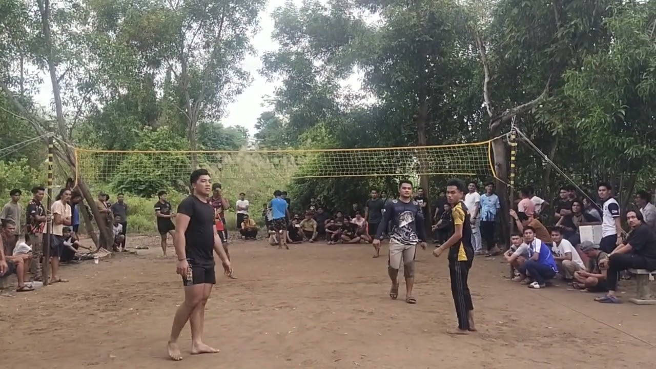 Kemboja VS Boboy single spike block 🔥💥 volleyball full spike 