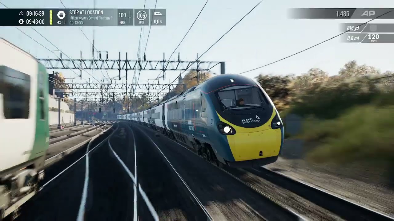 TSW6 | Class 390 | London Euston - Milton Keynes Central