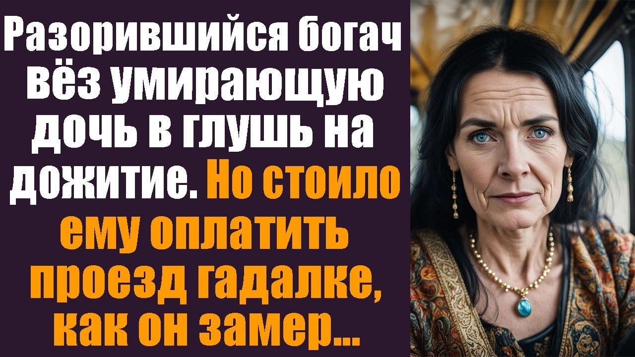 Разорившийся богач вёз умирающую дочь в глушь на дожитие. Но стоило ему оплатить проезд гадалке...