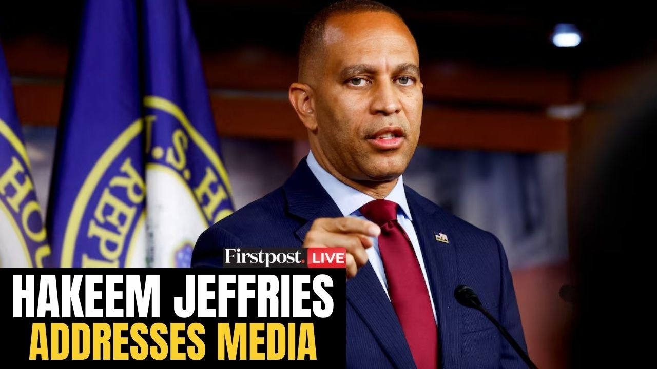 LIVE: Democratic Leader Hakeem Jeffries Holds Press Conference At U.S. Capitol | Firstpost