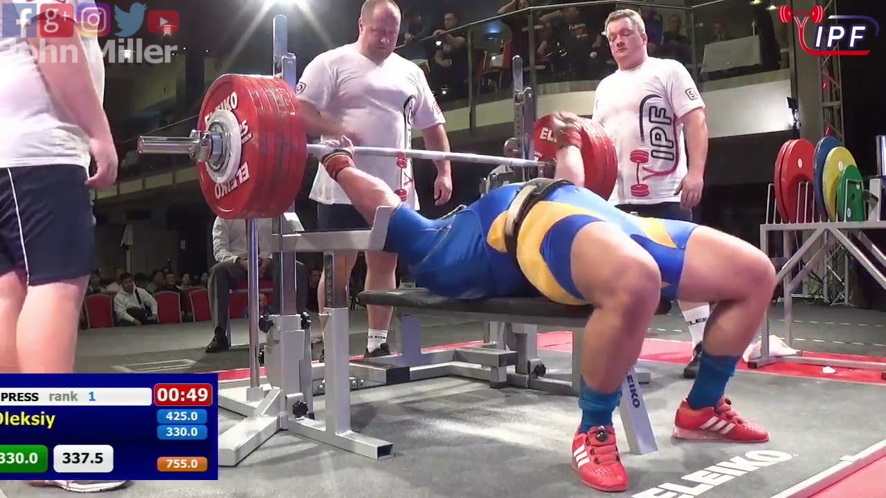 Oleksiy Bychkov - 1127.5kg 1st Place 120kg - IPF World Open Powerlifting Championship 2017