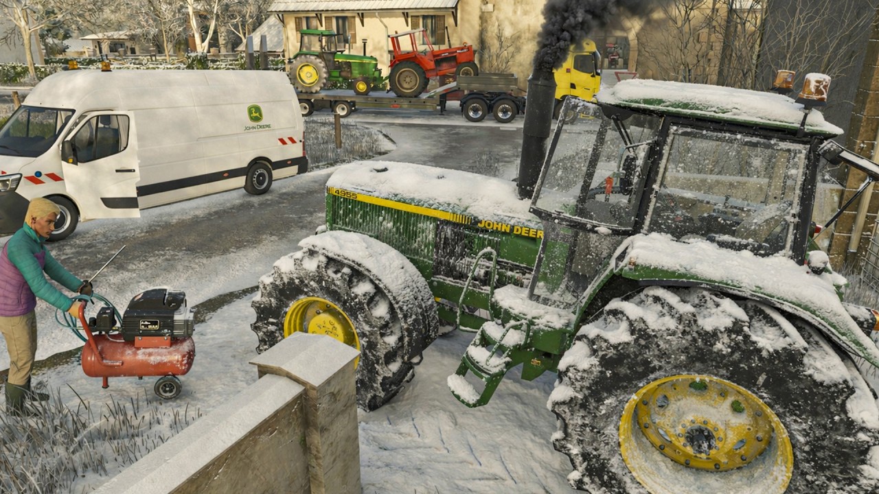 D&eacute;marrage de Tracteurs &agrave; Froid sous -21&deg;C | FS25 Roleplay