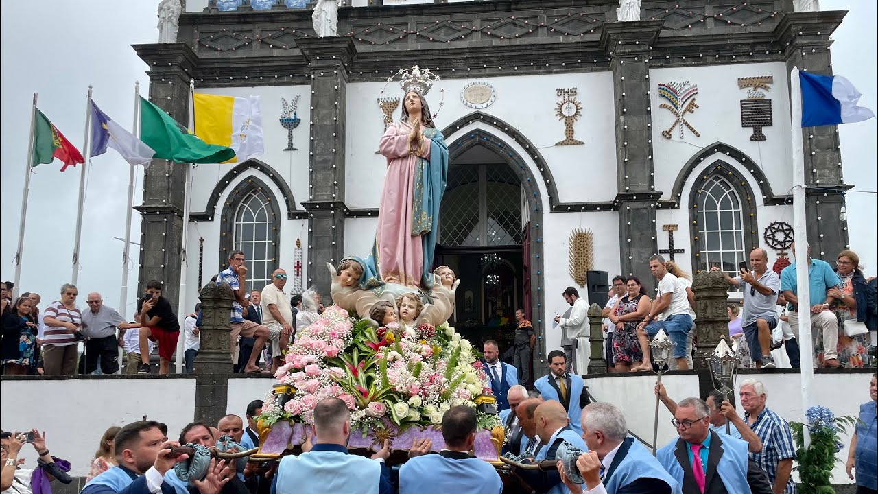 Saida Procissão 🙏  Nossa Senhora da Oliveira Fajã de Cima / Ponta Delgada, São Miguel 🇵🇹- 24.08.2025