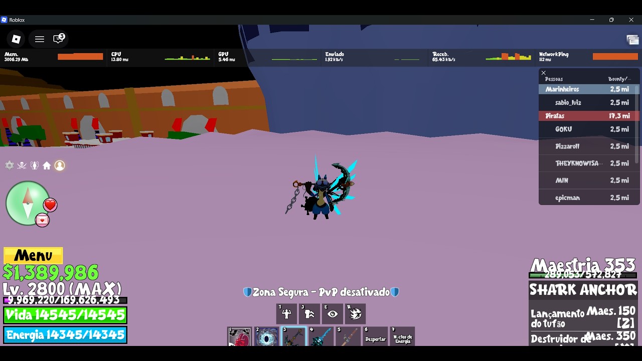 Blox fruits |EP01| Treinei minhas habilidades de PvP em server público!