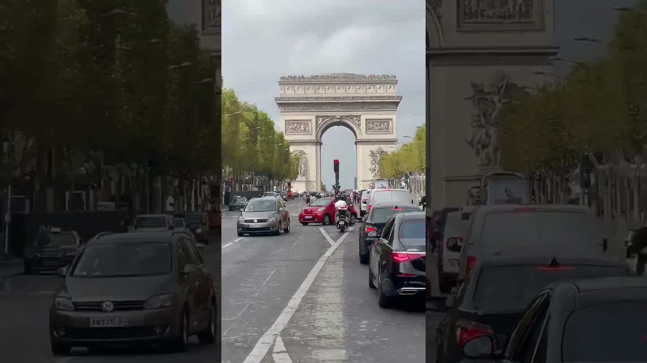 John Wick 4 - Arc de Triomphe Battle Scene - John riding up area. #paris #johnwick4