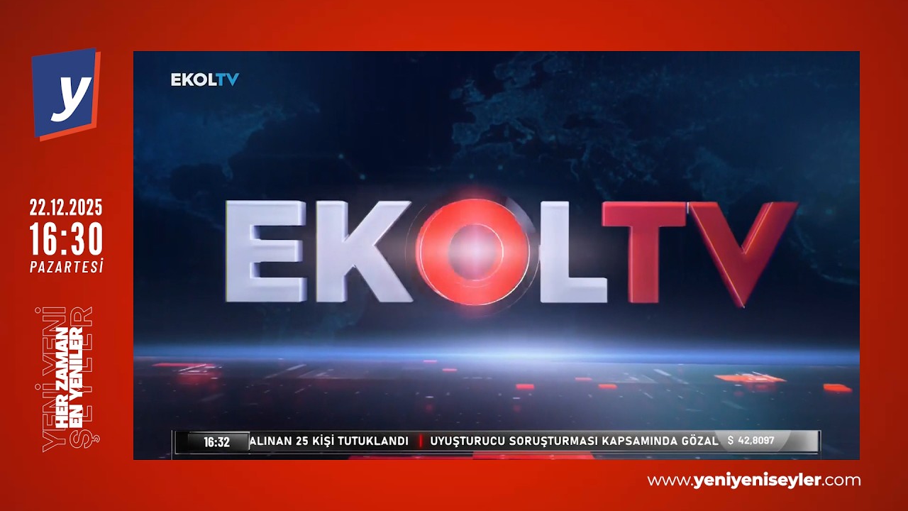 EKOL TV - Son Haber Kapanış Sunumu, Kanal Kapanış Anı (22 Aralık 2025 Pazartesi)