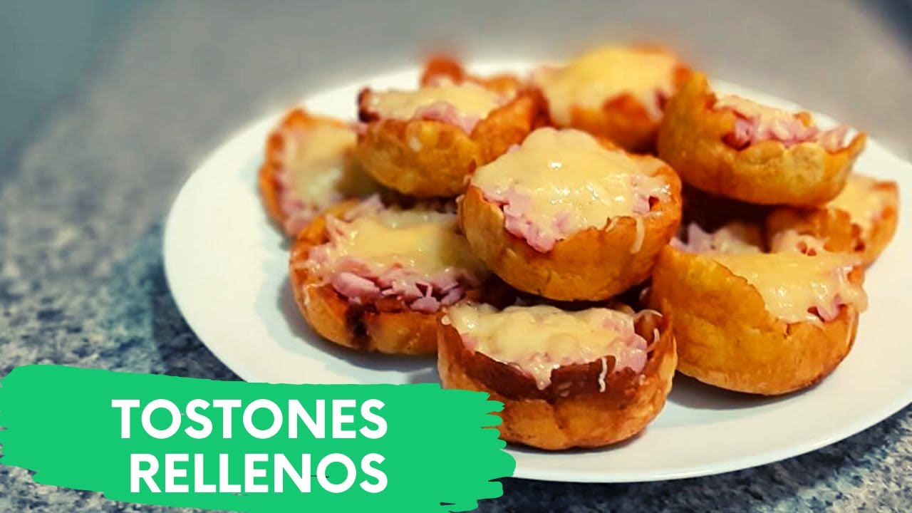 TOSTONES RELLENOS DE JAMÓN Y QUESO: Dale un toque más sabroso a tus tostones tradicionales