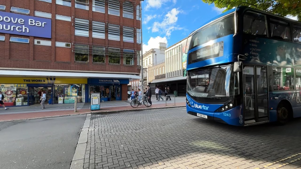 Alexander Dennis Enviro400 City | HJ68DXL | 1243 | Bluestar | Route 18 | Southampton | 28/09/25