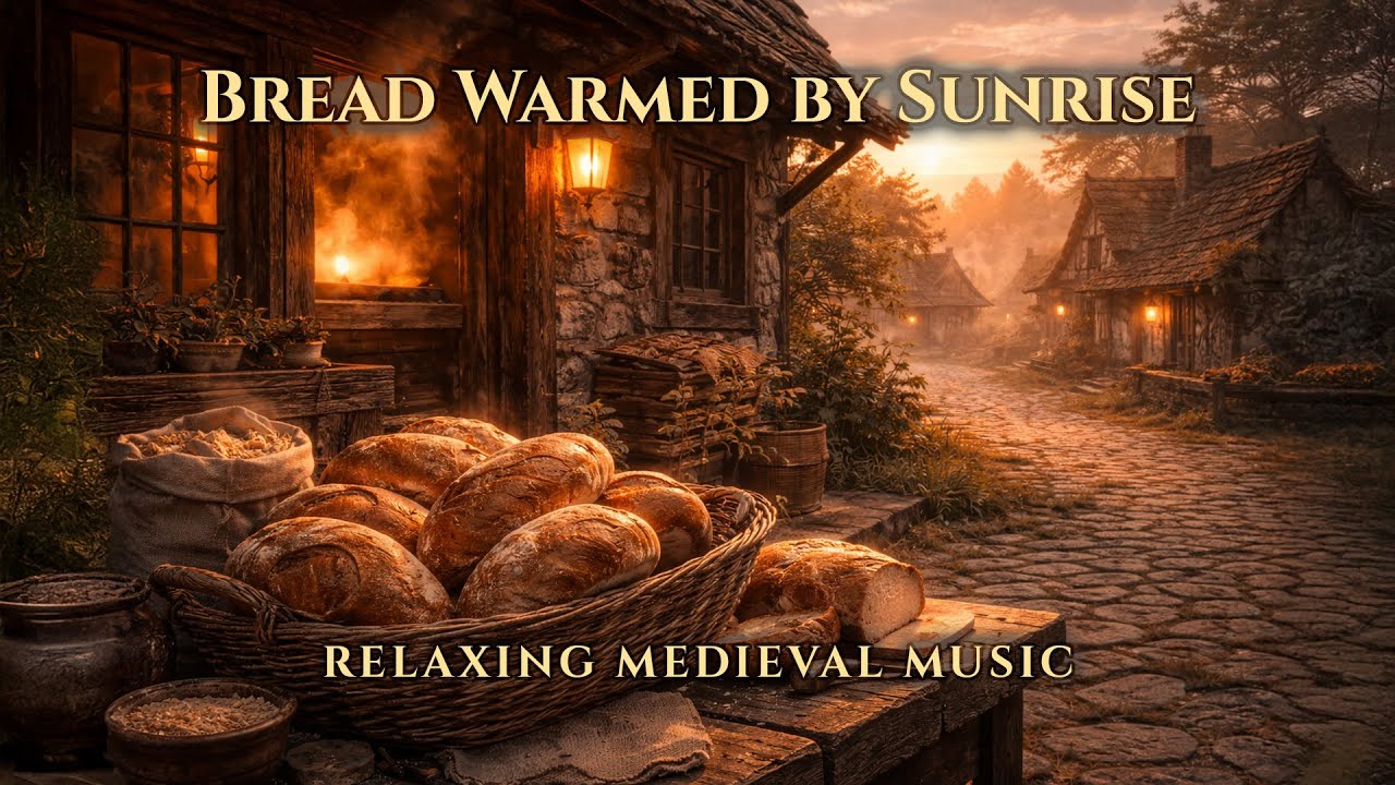 Bread Warmed By Sunrise – Relaxing Medieval Village Music | Fantasy Ambience