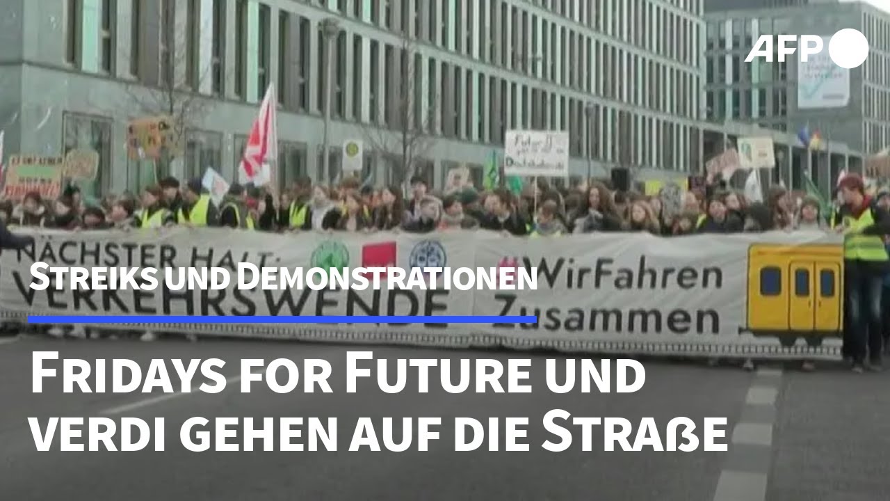 Gemeinsame Demonstrationen von Fridays for Future und Verdi | AFP