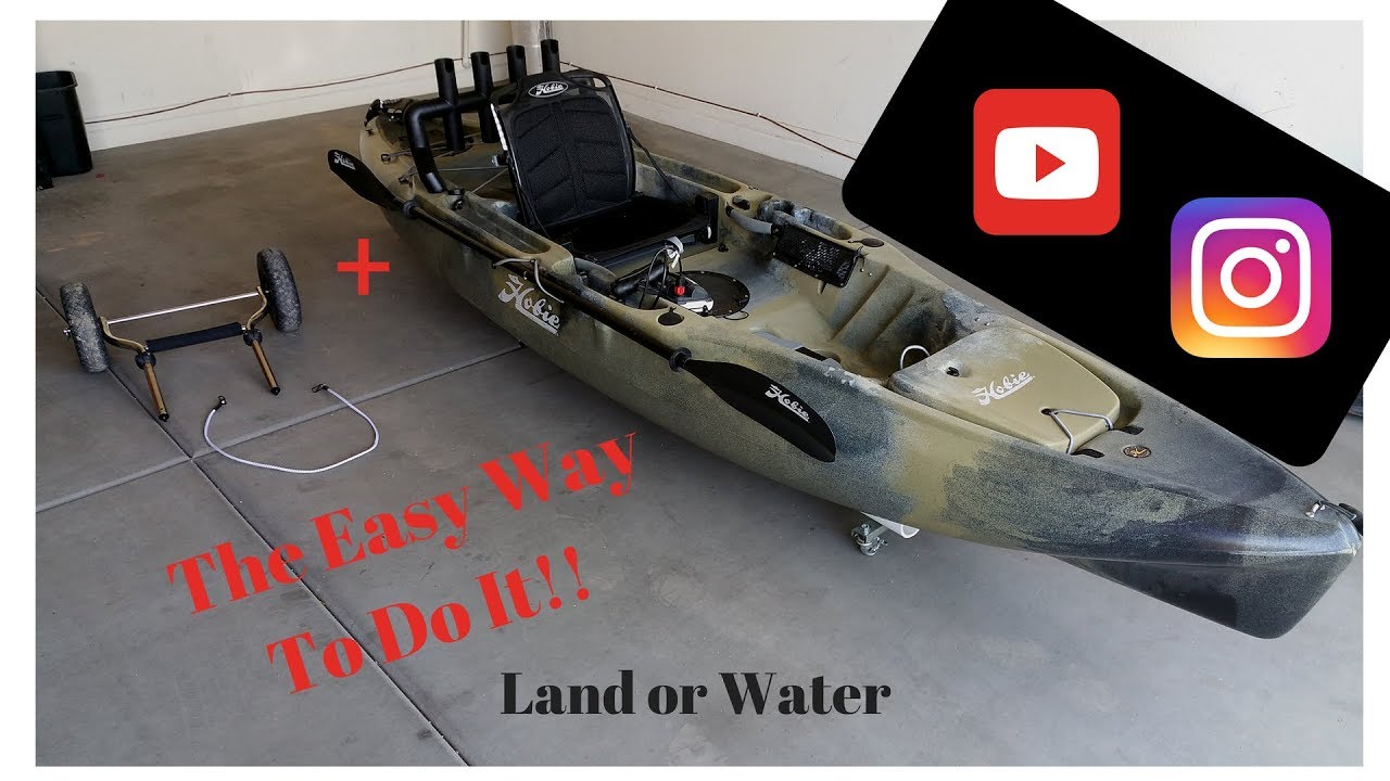 EASY**Cart Under Your Hobie, On Land or Water WITHOUT Tipping