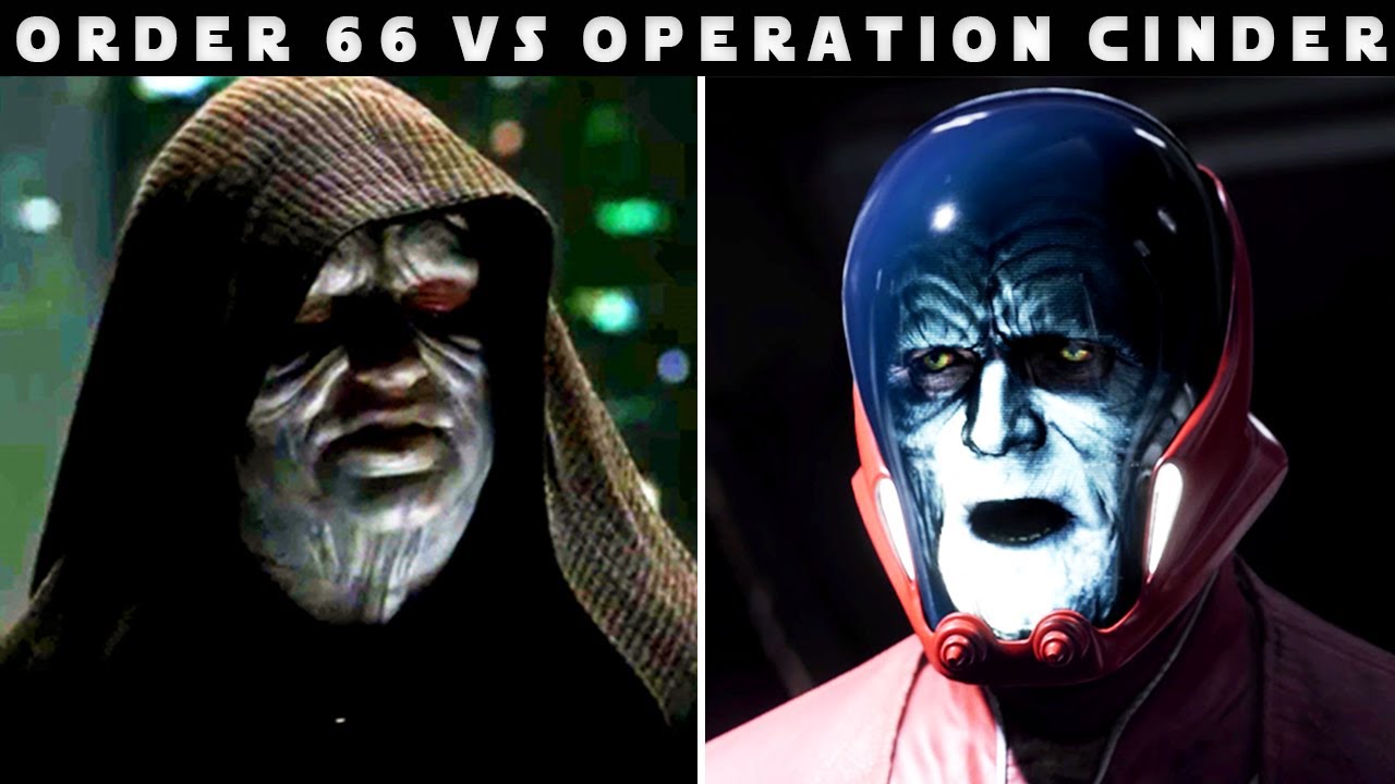 Emperor Palpatine Excecutes Order 66 Vs Initiates Operation Cinder 4K 60FPS