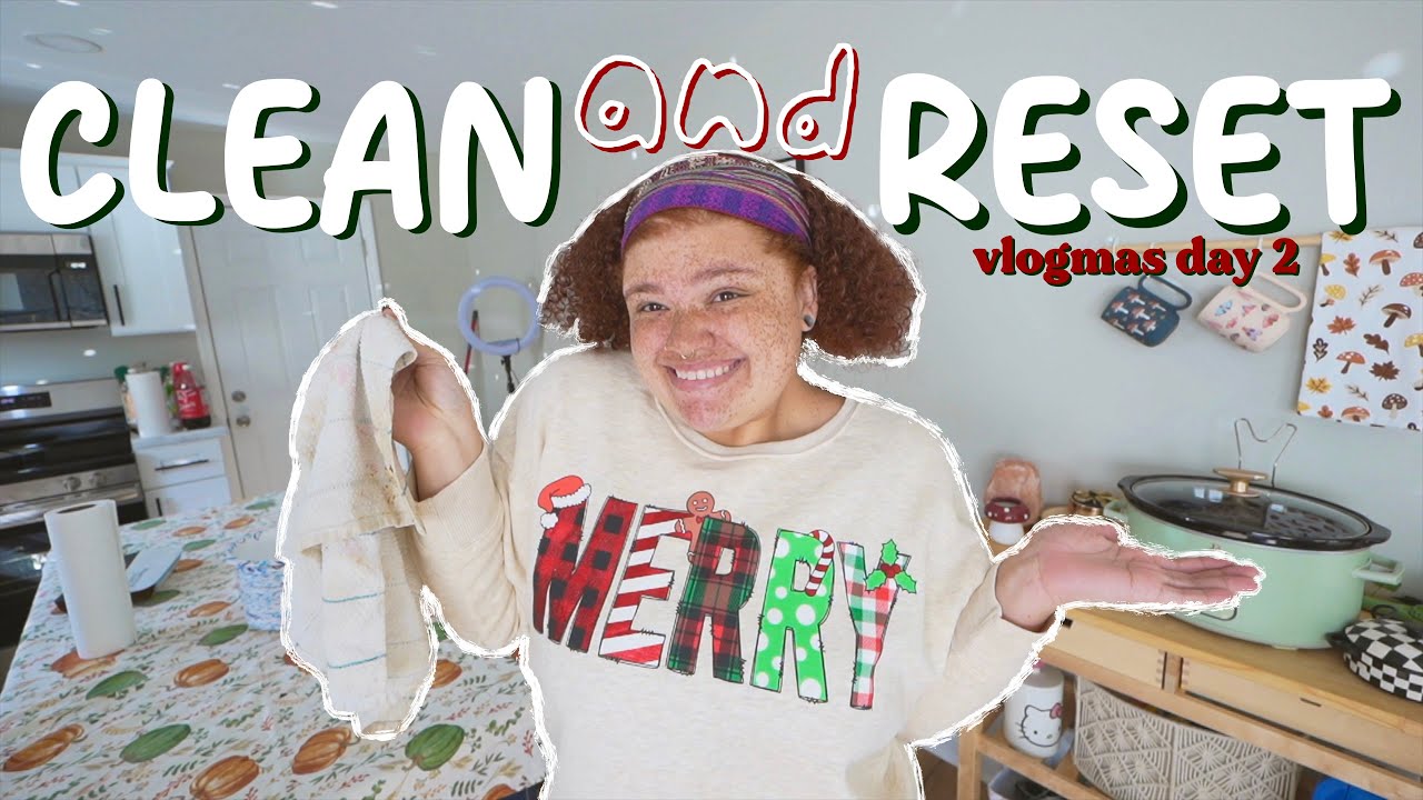 Clean my NEW house with me!! *SO MESSY* body doubling, decluttering | vlogmas day 2