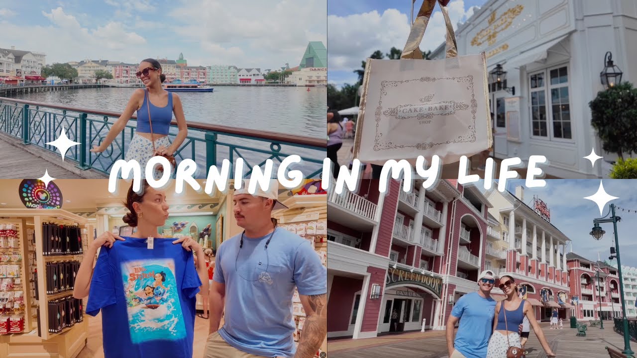 morning in my life as a Disney local✨ my favorite Disney resort, Boardwalk breakfast, shopping