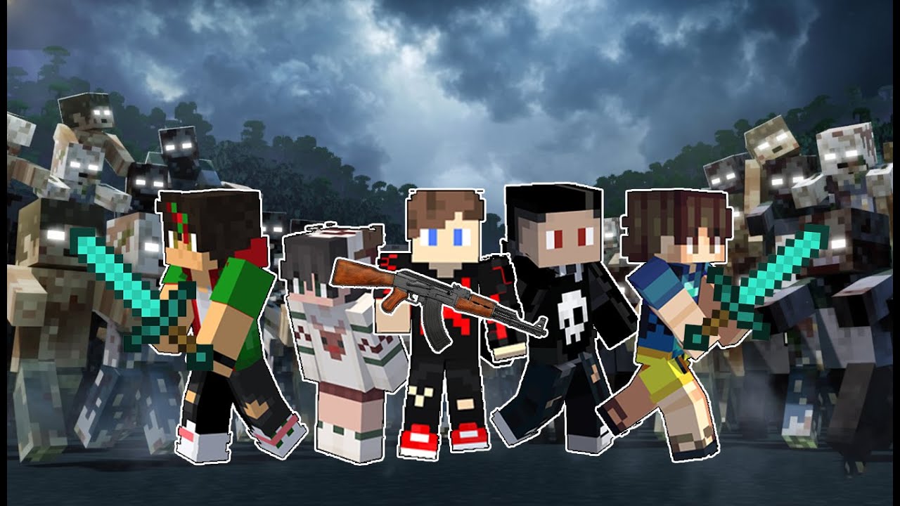 My Friends Helped me Survive in ZOMBIE APOCALYPSE in Minecraft