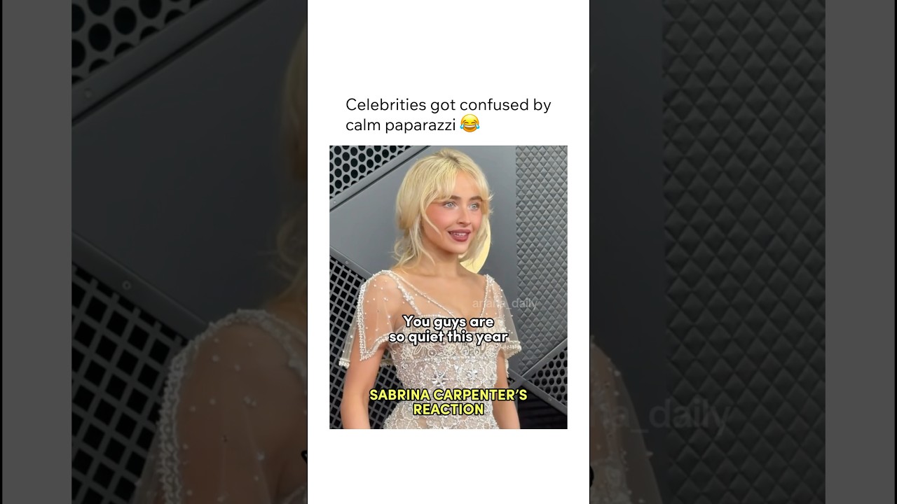 Celebrities got confused by calm paparazzi 😂