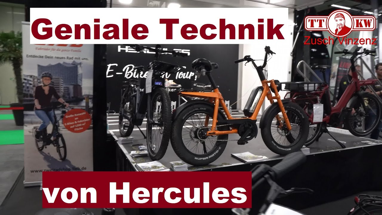 Aktuelle E Bike Variationen von Hercules! Prima 5E, Rob Cargo F5 und weitere E Bikes 2024