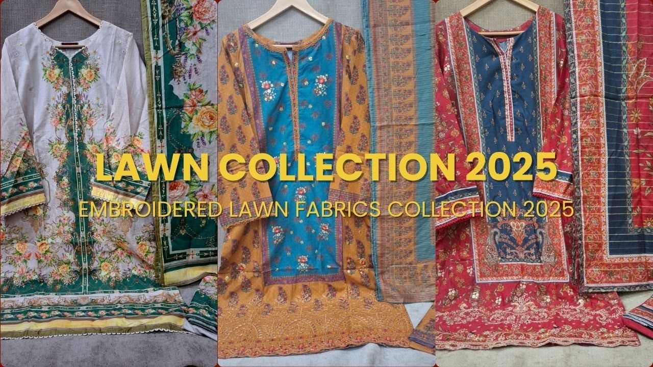 Lawn Collection 2025 | Embroidered Lawn With Lawn Dupatta | Heavy Embroidered 2025 | #lawn #nebulix