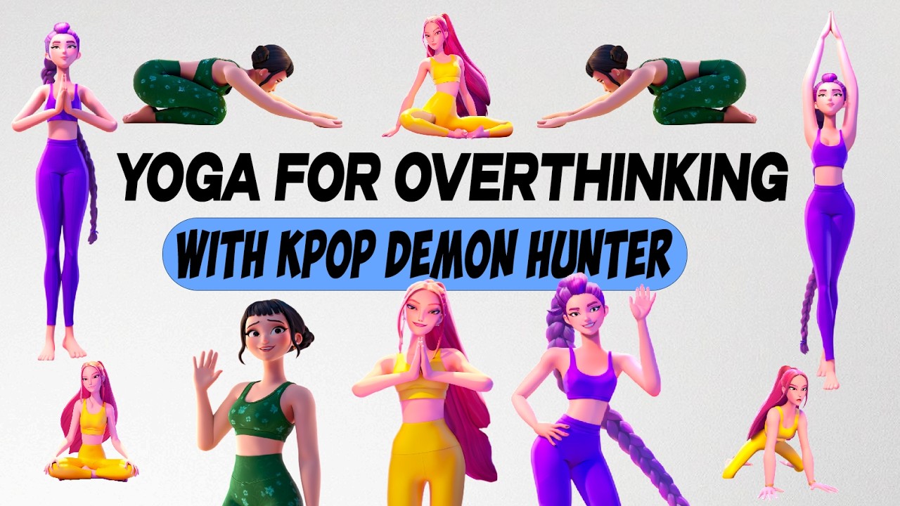Animated K-POP Dance Yoga | Full Body Flexibility Routine KPop Demon Hunters Yoga Marathon