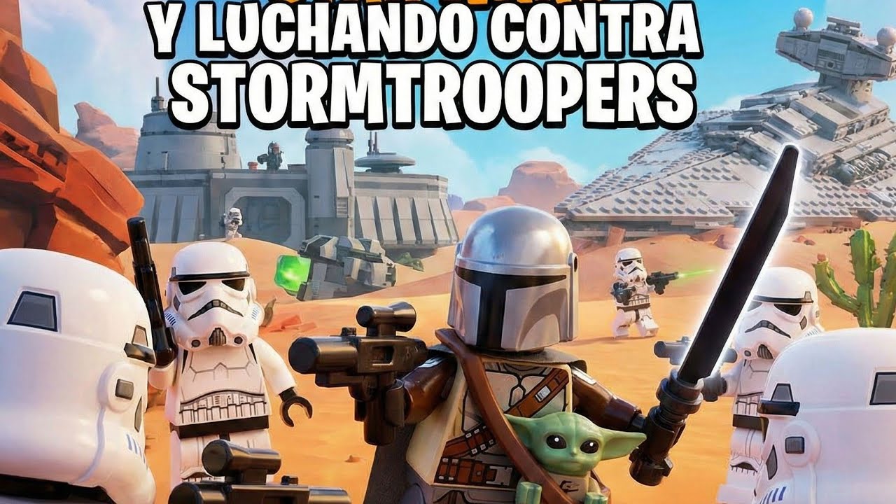 Explorando el MAPA de STAR WARS y luchando contra STORMTROOPERS ⚔️ | LEGO Fortnite#4