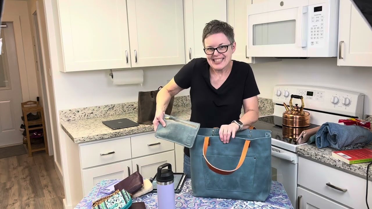Oversized vs. Large Portland Leather Goods Totes