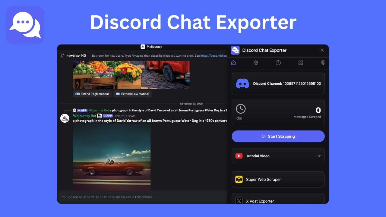 How to export Discord chats with images & videos in one-click?