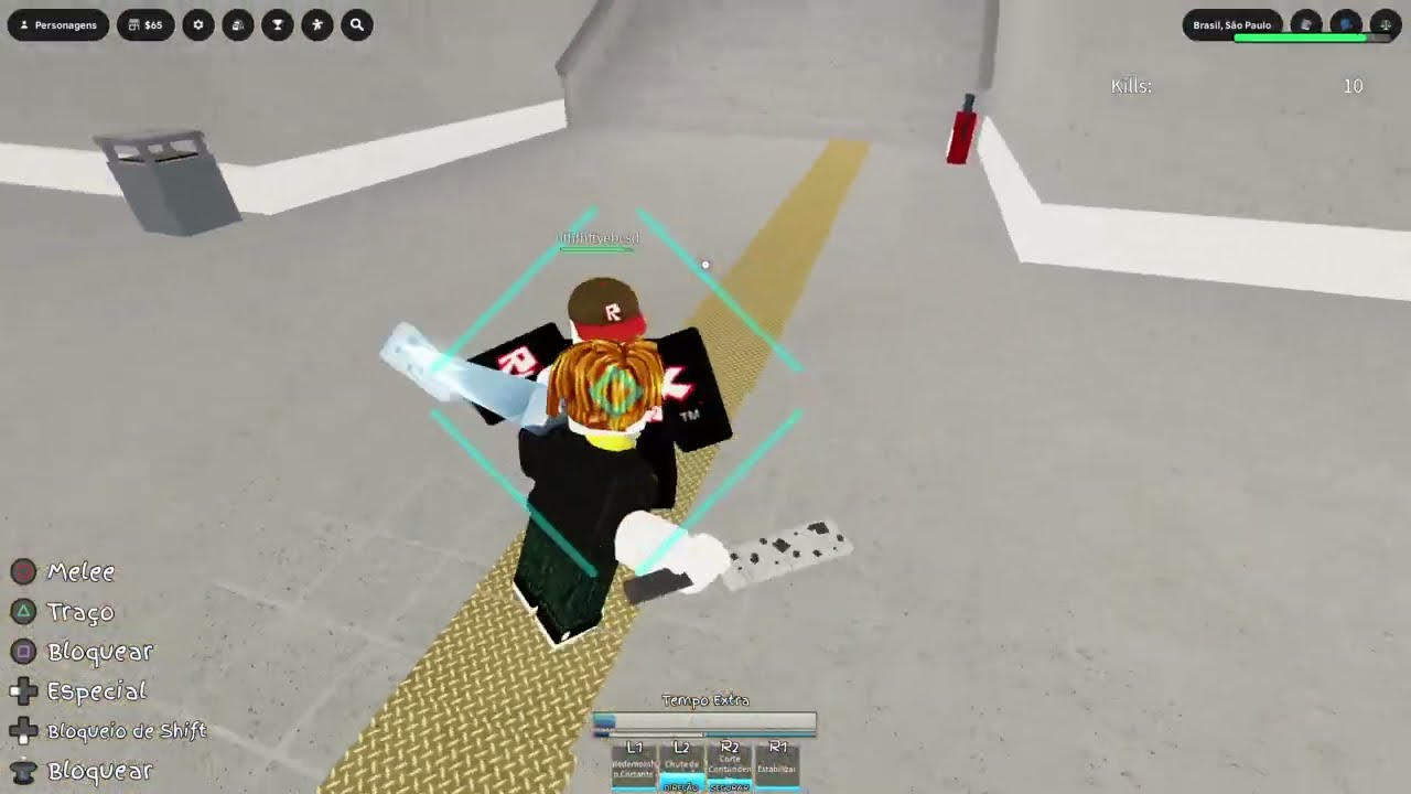 Utilizando  a abilidade do nanami no  Jujutsu shenanigans 