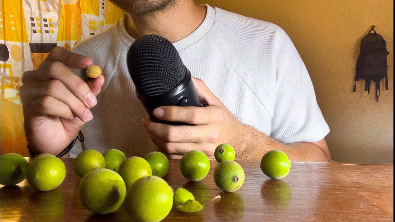 ASMR comiendo MAMONCILLO 🫒 exageradamente