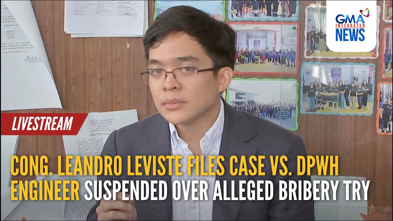 LIVE - Cong. Leandro Leviste files case vs. DPWH Engineer at... - Replay | GMA Integrated News