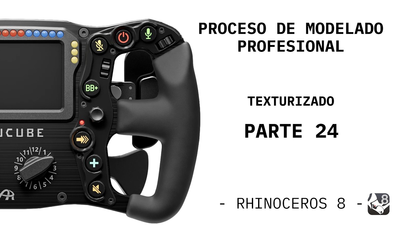 Modelado de volante realista || Proceso Completo para Diseñadores Industriales | Rhino 8 || Parte 24