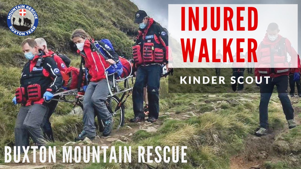 Casualty EVACUATION |  Injured walker | Kinder Scout | Edale