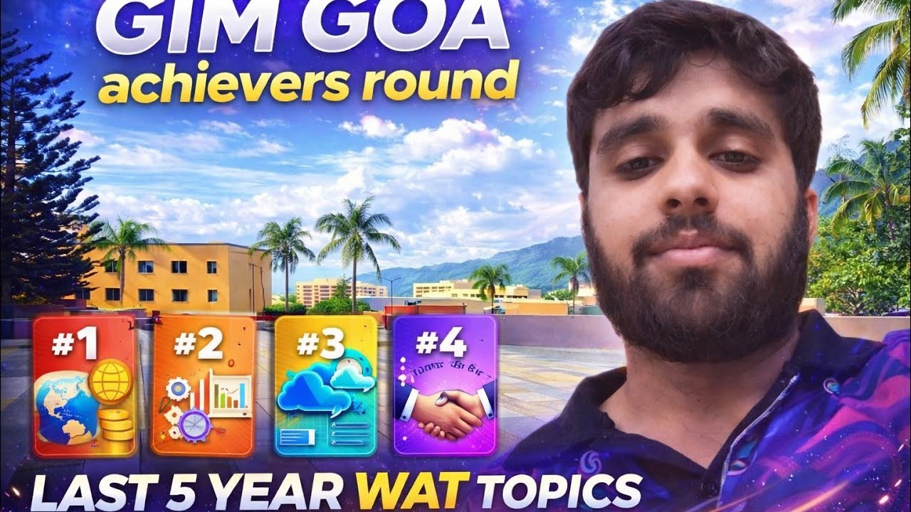 Темы для подготовки к экзамену WAT за последние 5 лет в GIM GOA | Как подготовиться к WAT? | FT P...