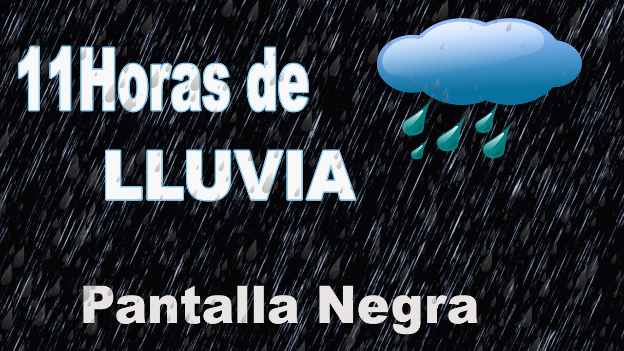 Sonido de Lluvia Relajante para Dormir 🌧 PANTALLA NEGRA 🌧 Sin Truenos ni Anuncios para Dormir