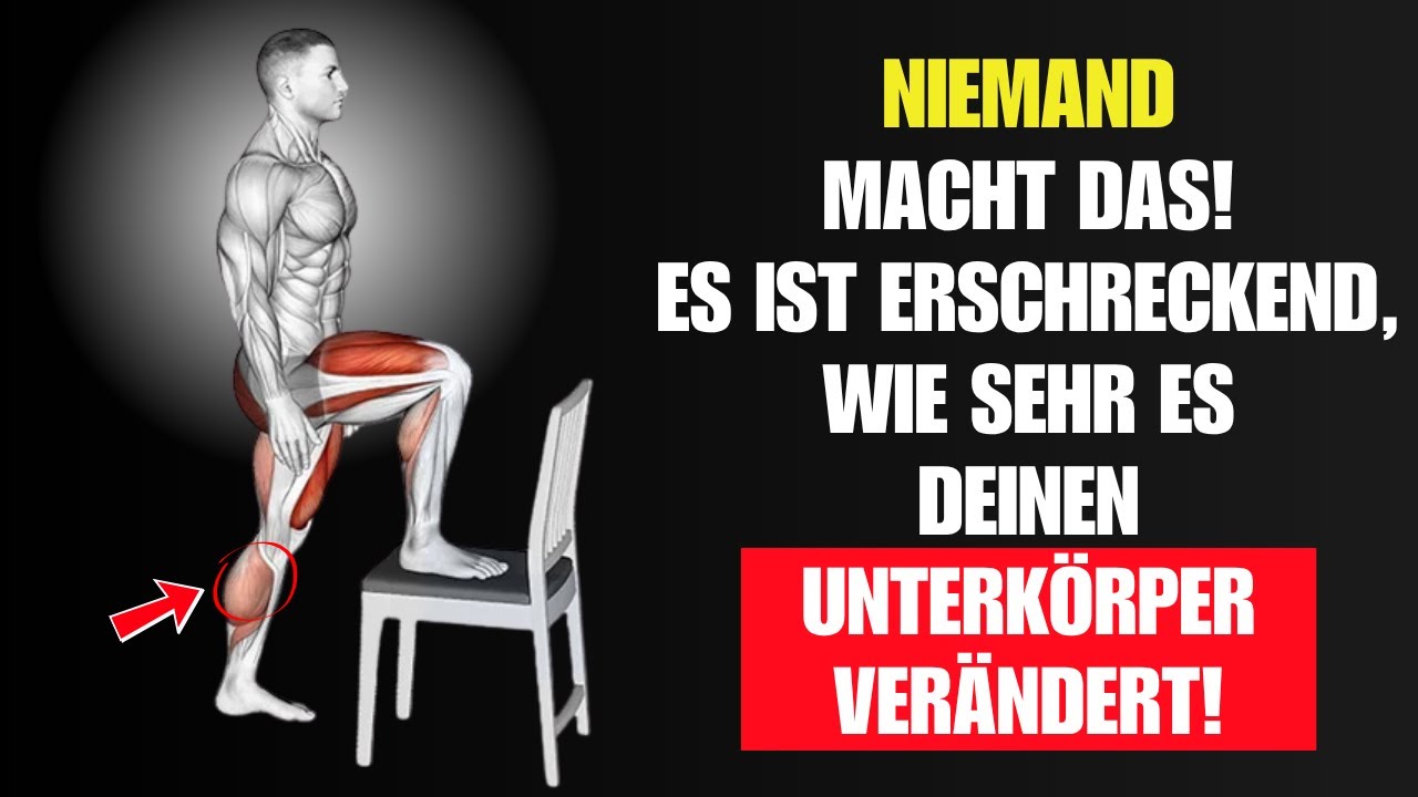 NUR 3 Unterkörperübungen, die nach 50 MASSE aufbauen – kein Fitnessstudio, keine Geräte!