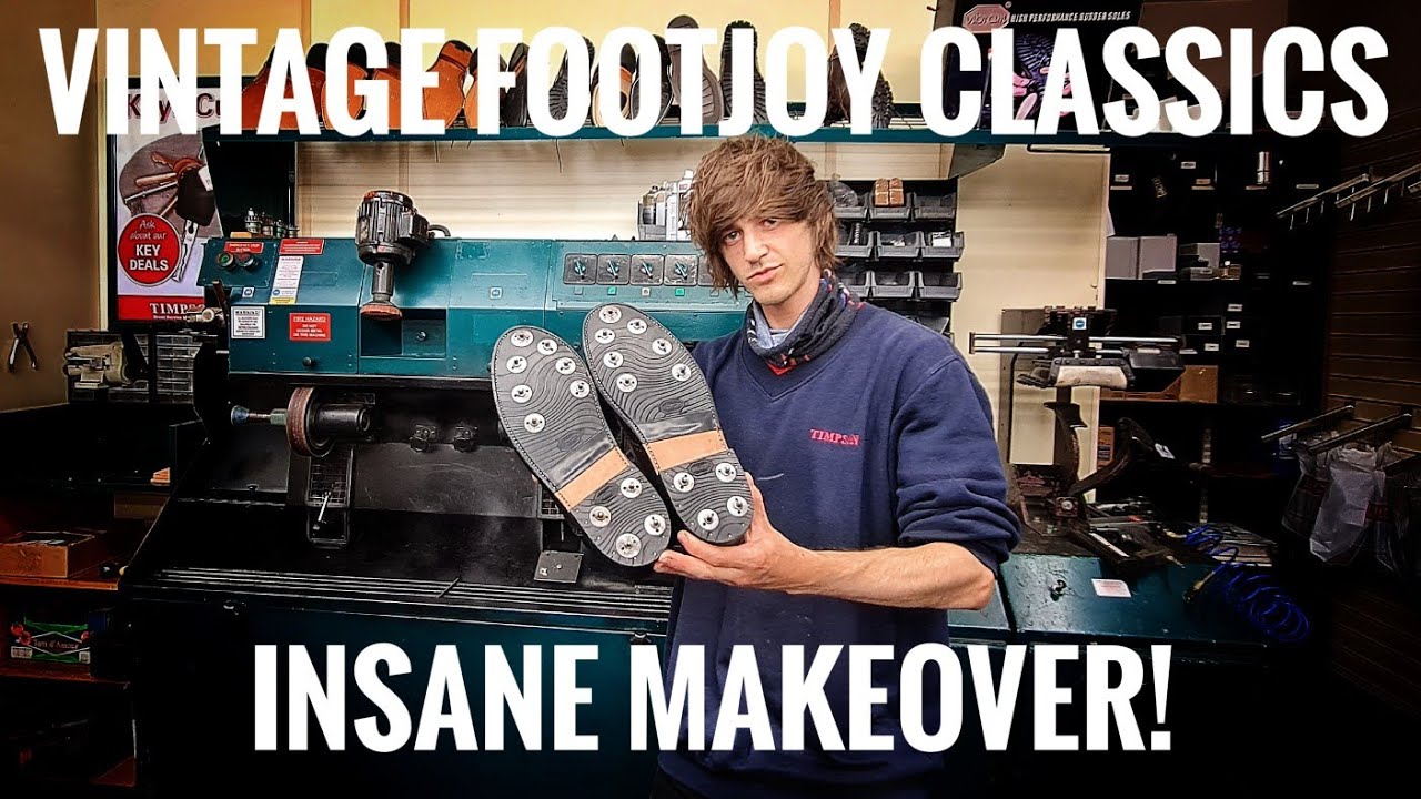 INSANE MAKEOVER! | Vintage FootJoy Classics SHOE REPAIR | Resole #46 | COMPLETE RESTORATION