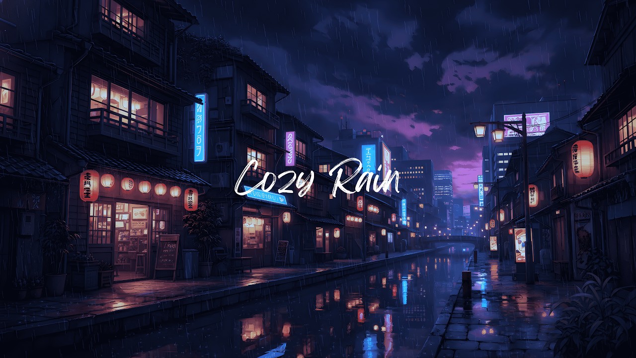 Cozy Rainy Night ☔ Relaxing Lofi Beats for Study & Sleep