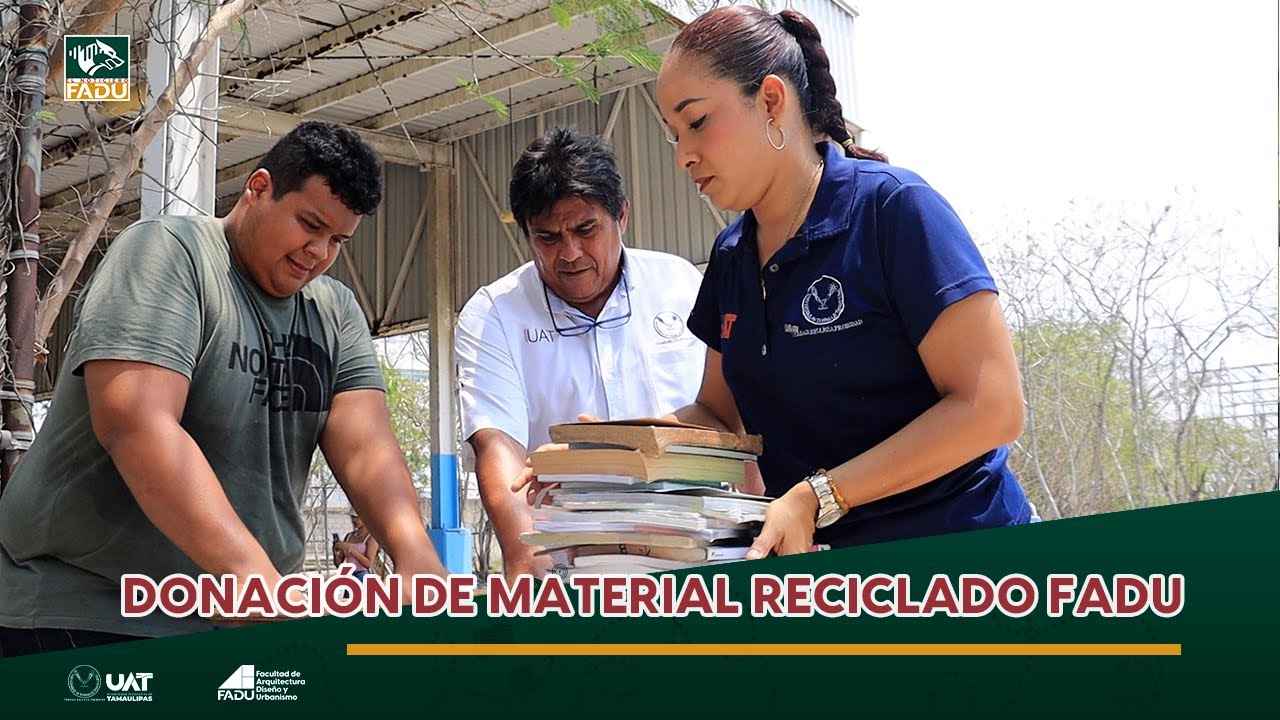 Donaci&oacute;n de material reciclado FADU