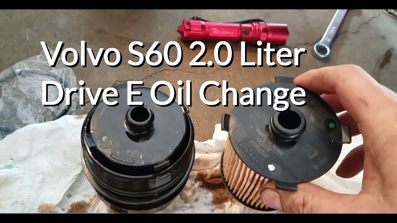 Замена масла в двигателе Volvo S60 4 цилиндра 2015 года
