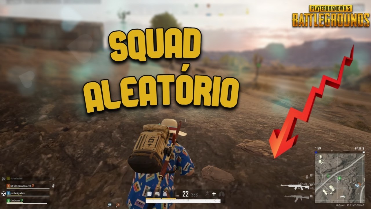 PUBG PC:  JOGUEI COM UM SQUAD ALEATÓRIO E JOGAMOS MUITO.