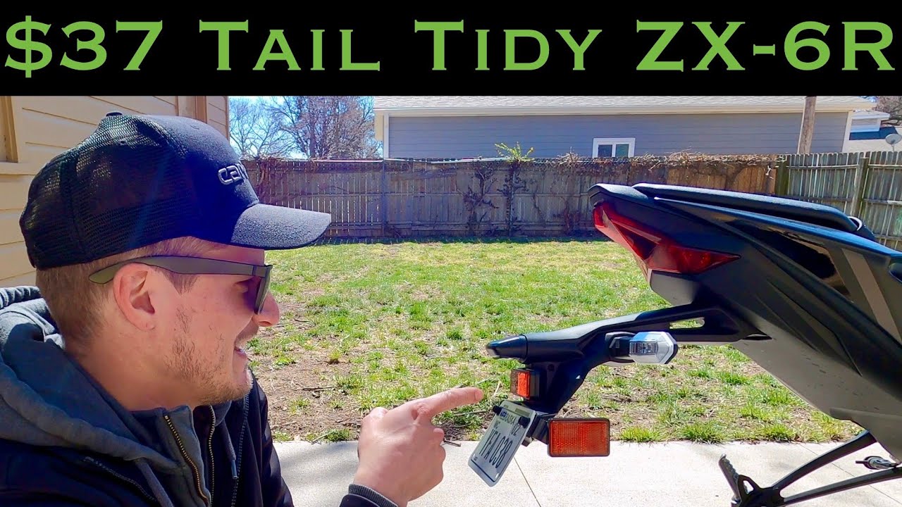 Kawasaki Ninja ZX-6R Tail Tidy Fender Eliminator Install / Start to Finish / 2025 - 2019