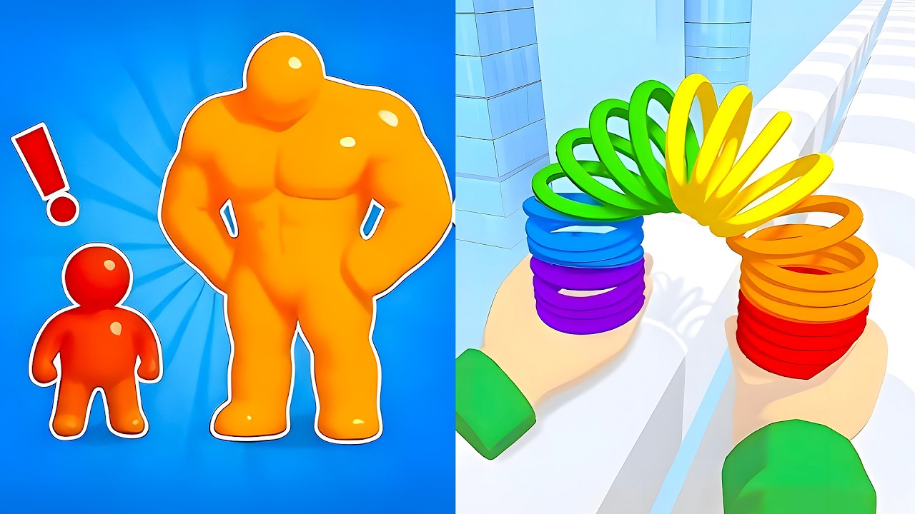 Tall Man Run vs Toy Spring 💥 UNSTOPPABLE Height Power! All Levels Unlocked