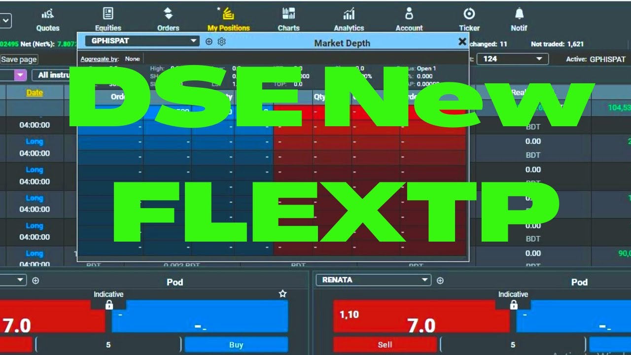 DSE New Flex-Trade | Trade Work Station | Software which conducted for share buy sale