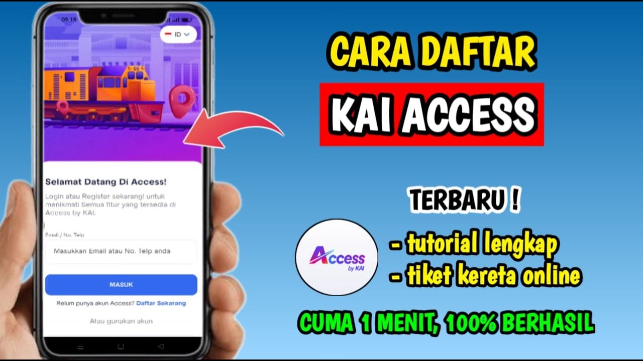 Cara Daftar Akun KAI Access | Cara Daftar KAI Access