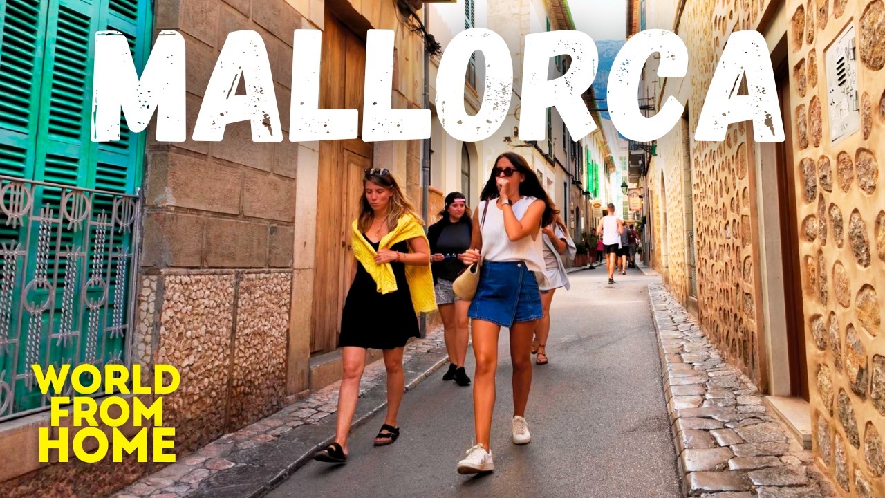 MALLORCA SMALL TOWN 🇪🇸 Sóller [ 4K ] Walking Tour, Spain 2024